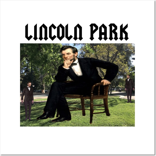 LINCOLN PARK Band Tee - Parody Knock Off Joke Off Brand Meme Wall Art by blueversion